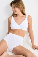 Majtki damskie - Figi damskie (2pack) z wysokiej jakości bawełny wysoki stan białe Basic+ Maxi Sloggi - miniaturka - grafika 1