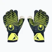 Piłka nożna - Rękawice bramkarskie uhlsport Prediction Soft Flex Frame black/white/fluo orange WYSYŁKA W 24H 30 DNI NA ZWROT - miniaturka - grafika 1