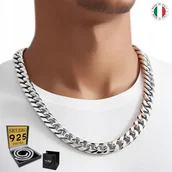 Naszyjniki męskie - SREBRNY Łańcuszek Męski SREBRO próba 925 Łańcuch DIAMENTOWANY 6mm WŁOSKI - inna (Inny) - miniaturka - grafika 1