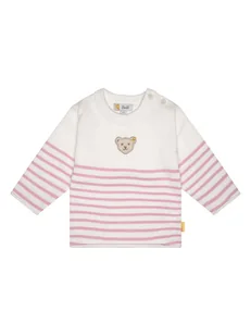 Steiff Sweter w kolorze jasnoróżowo-kremowym - Bluzy i sweterki niemowlęce - miniaturka - grafika 1