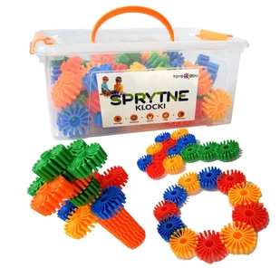 Sprytne Klocki. Klocki Konstrukcyjne Kwiatki Stokrotki 80 Elementów Toys4Edu - Klocki - miniaturka - grafika 1
