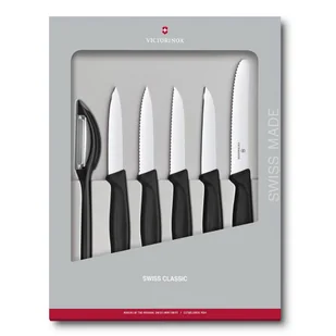 Victorinox Swiss Classic zestaw 6 elementów 5 noży i obieraczka czarny 6.7113.6G 6.7113.6G - Noże kuchenne - miniaturka - grafika 3