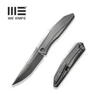 Noże - Nóż składany WeKnife Cybernetic LE No 038/207 Polished Gray Titanium, Polished Gray CPM 20CV (WE22033-6) - miniaturka - grafika 1
