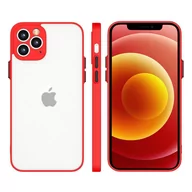 Etui i futerały do telefonów - Milky Case silikonowe elastyczne półprzezroczyste etui do Xiaomi Redmi Note 10 / Redmi Note 10S czerwony - miniaturka - grafika 1