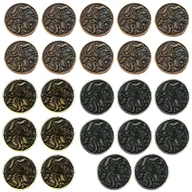 Gry planszowe - Wężouści Zestaw 24 Metalowych Monet - miniaturka - grafika 1