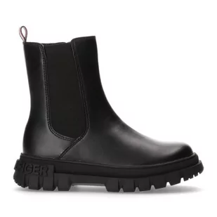Botki Tommy Hilfiger Bootie Black T3A5-33058-1355999-999 czarne - Botki damskie - miniaturka - grafika 1