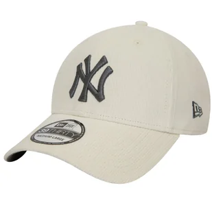New Era Cord 39THIRTY New York Yankees MLB Cap 60435055, Mężczyzna, Czapka z daszkiem, Beżowy - Czapki męskie - miniaturka - grafika 1