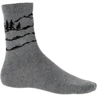 Skarpetki sportowe męskie - Skarpety męskie Viking Boosocks Mid Bamboo Man 0800 szary - miniaturka - grafika 1