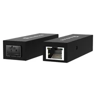 Pozostałe akcesoria sieciowe - LevelOne GVT-1001 konwerter sieciowy 1000 Mbit/s Żółty - miniaturka - grafika 1