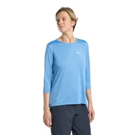 Koszulki sportowe damskie - Damska koszulka sportowa Jack Wolfskin CROSSTRAIL 3/4 T W mid blue - XS - miniaturka - grafika 1