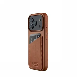 Mujjo Wallet Leather Case - etui skórzane do iPhone 17 Pro kompatybilne z MagSafe tan - Etui i futerały do telefonów - miniaturka - grafika 1
