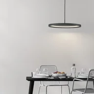 Lampy sufitowe - Lampa wisząca LED Neru w kolorze czarnym – płaski model nad stół - miniaturka - grafika 1