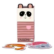 Puzzle - Puzzle dla dzieci 3 Układanki 2x4 el i 1x2 Panda Nowa - miniaturka - grafika 1