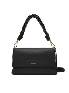 Coccinelle Torba BOHEME GRANA DOUBLE Czarny - Torebki damskie - miniaturka - grafika 1