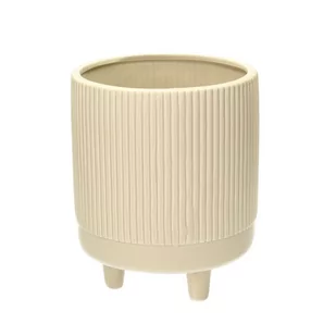 Osłonka na doniczkę Tres 22cm beige - Donice - miniaturka - grafika 1