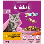 Sucha karma dla kotów - Whiskas - Karma sucha z kurczakiem dla kociąt - miniaturka - grafika 1