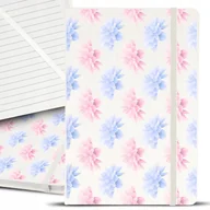 Planery - Notatnik Planer A5 BIAŁY KWIATUSZKI Flower Wzory - miniaturka - grafika 1