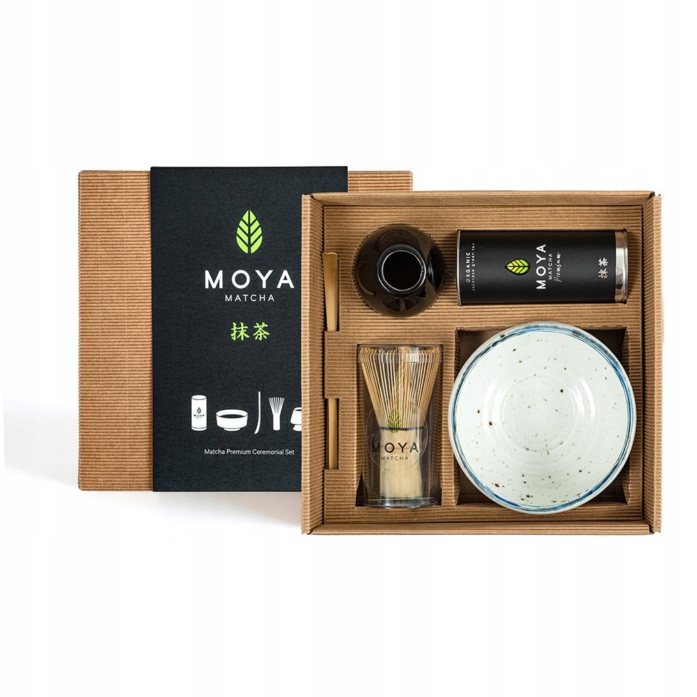 Zestaw do matchy ceremonialny Moya Matcha Luksusowa i czarka Kiri