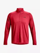 Koszulki męskie - Koszulka męska Under Armour  UA Tech 2.0 1/2 Zip-RED XXL - miniaturka - grafika 1