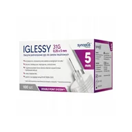Glukometry i akcesoria dla diabetyków - IGLESSY Sterylne jednorazowe igły do penów 31G 0,25 x 5 mm, 100 sztuk - miniaturka - grafika 1