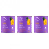 Owoce w puszkach i słoikach - Quality Food Pulpa z mango Alphonso 99,9% mango Zestaw 3 x 850 g - miniaturka - grafika 1