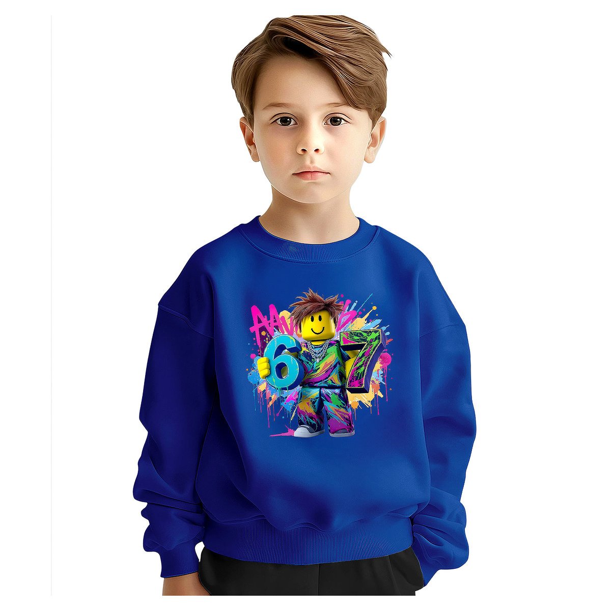 BLUZA DZIECIĘCA 67 SIX SEVEN VIRAL ROBLOX 134-140 DLA CHŁOPCA DZIEWCZYNKI