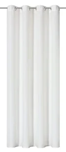 Elbersdrucke Zasłona z oczkami Lino 00, biała, nieprzejrzysta, 255 x 140 cm, 201425, do salonu, sypialni, kuchni, przedpokoju, pokoju dziecięcego - Firany i zasłony dla dzieci - miniaturka - grafika 1