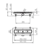 Syfony - Schwab Odpływ liniowy 45 cm stalowy 674720 - odbiór osobisty: Kraków, Warszawa - miniaturka - grafika 1