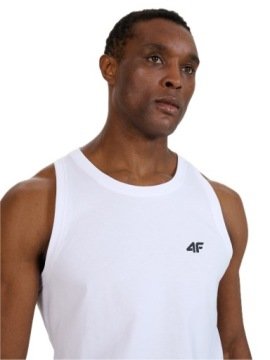 Koszulka Bez Rękawów 4F 4FWMM00TSLEM126-10S r.XXL Męska T-shirt Tank Top