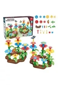 Klocki konstrukcyjne ogród kwiatowy 148el - Klocki Klocki konstrukcyjne ogród kwiatowy 148el - Klocki - miniaturka - grafika 1