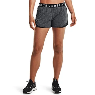 Under Armour Under Armour Damskie krótkie spodnie Play Up 3.0 Twist czarny czarny XL 1349125-001 - Spodnie damskie - miniaturka - grafika 1