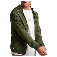 Kurtki męskie - Superdry Męska kurtka Code Essential Hooded Cagoule, khaki, S - miniaturka - grafika 1