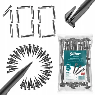 Szpilki do montażu przewodu ograniczającego robota koszącego śledzie 100x - Agrowłókniny - miniaturka - grafika 1