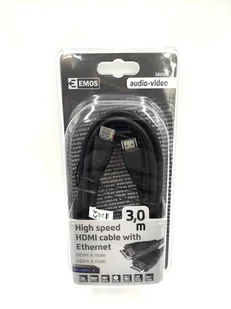 Emos HDMI 1.4 High Speed, a złącze kabla 3 m, sb0103 - Przewody elektryczne - miniaturka - grafika 1