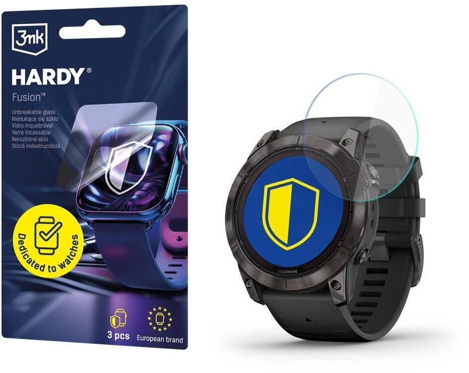 3MK Garmin Fenix 7X Pro Solar - 3mk Hardy Fusion Watch Protection