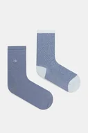 Skarpetki damskie - Calvin Klein skarpetki 2-pack damskie kolor niebieski 701230617 - miniaturka - grafika 1