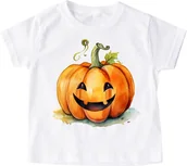 Koszulki dla dziewczynek - koszulka na dzień dyni do przedszkola dynia4 - miniaturka - grafika 1