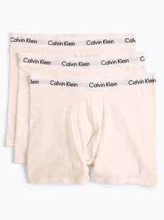 Calvin Klein Obcisłe bokserki pakowane po 3 szt. Mężczyźni Bawełna biały jednolity, S - Majtki męskie - miniaturka - grafika 1