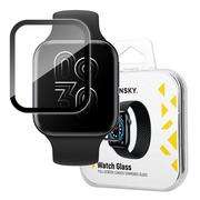 Akcesoria do smartwatchy - Wozinsky Watch Glass hybrydowe szkło do Oppo Watch 41 mm czarny - miniaturka - grafika 1