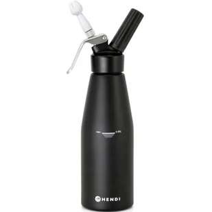 Syfon do bitej śmietany N2O Kitchen Line ZESTAW + 3 końcówki 0.98L - czarny - Akcesoria gastronomiczne - miniaturka - grafika 1