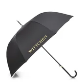 Parasole - Parasol kopułowy półautomatyczny czarno - złoty - miniaturka - grafika 1