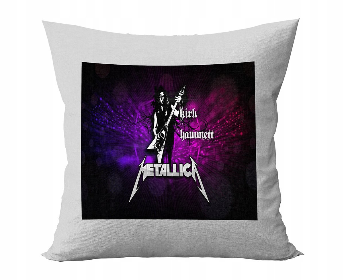PODUSZKA PERSONALIZOWANA METALLICA MUZYKA POMYSŁ NA PREZENT SUPER GRAFIKI