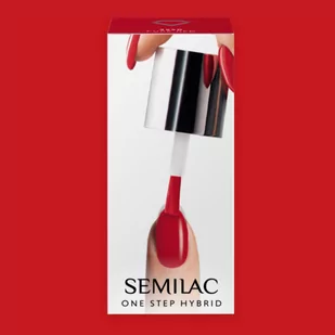 Semilac Semilac One Step Hybrid lakier hybrydowy 5ml S550 Pure Red - Lakiery hybrydowe - miniaturka - grafika 1