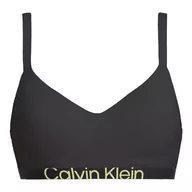 Biustonosze - Calvin Klein Damski biustonosz z podszewką, Czarny/Sunny Lime, S - miniaturka - grafika 1