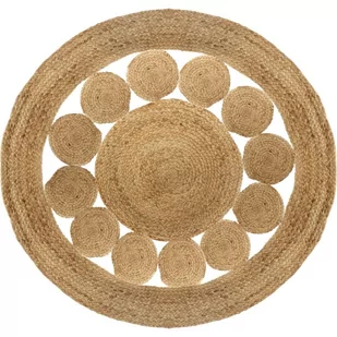 Atmosphera Dywan dekoracyjny z juty 120 cm okrągły 156147 - Dywany - miniaturka - grafika 1