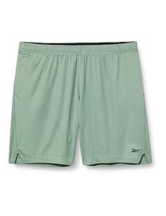 Reebok Męskie szorty z dzianiny, zielony (Harmony Green), XL, Harmony Green, XL - Spodenki damskie - miniaturka - grafika 1