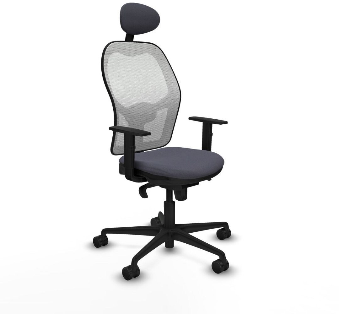 Krzesło Biurowe z Zagłówkiem Jorquera Piqueras y Crespo 1D036N1 Ciemny szary