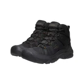 Buty trekkingowe męskie - Buty Trekkingowe męskie KEEN CIRCADIA MID WP BLACK/CURRY wodoodporne skóra naturalna (KE-1027841) - miniaturka - grafika 1
