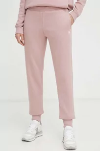 G-Star Raw spodnie dresowe kolor fioletowy gładkie - Spodnie damskie - miniaturka - grafika 1