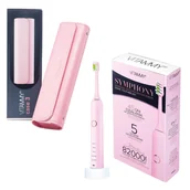 Szczoteczki elektryczne - VITAMMY Symphony all pink/rose gold + etui VITAMMY case 3 pink Zestaw prezentowy - szczoteczka soniczna i etui - miniaturka - grafika 1